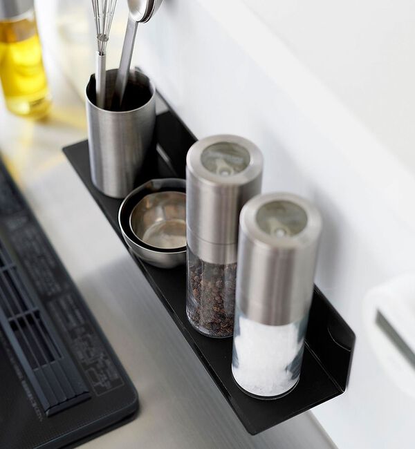 collex「【tower】マグネット キッチン棚 S 浮かせる収納 調味料ラック 小物整理」|食器・キッチングッズ|