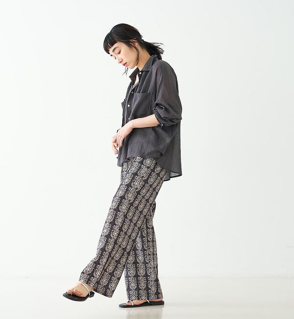 collex「ブロックプリント風 ボタニカルプリントパンツ」|その他|