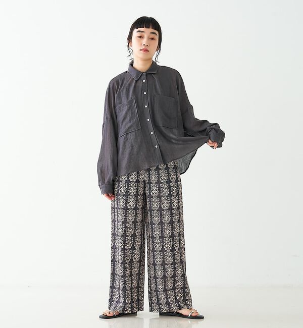 collex「ブロックプリント風 ボタニカルプリントパンツ」|その他|