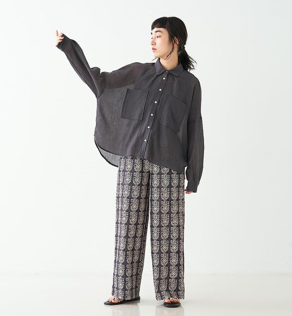 collex「ブロックプリント風 ボタニカルプリントパンツ」|その他|