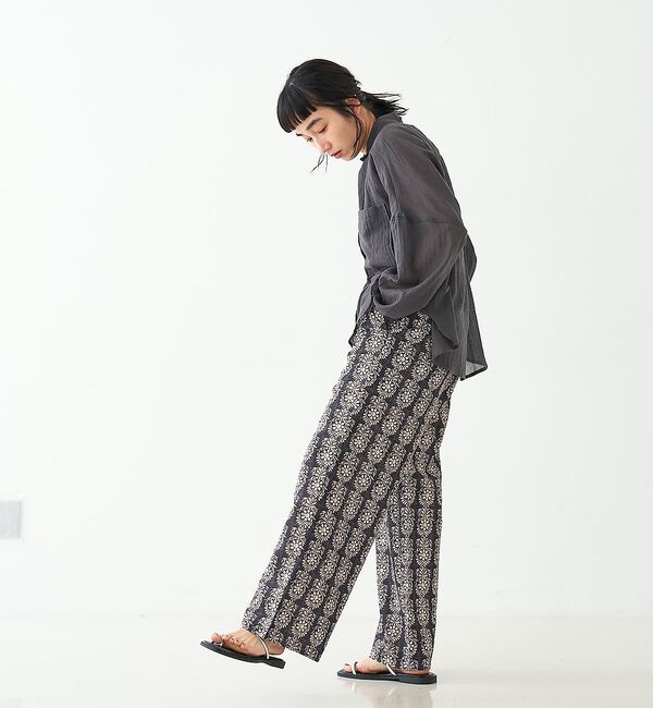collex「ブロックプリント風 ボタニカルプリントパンツ」|その他|