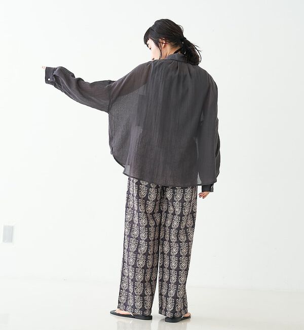 collex「ブロックプリント風 ボタニカルプリントパンツ」|その他|