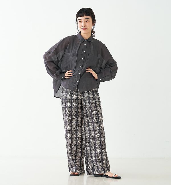 collex「ブロックプリント風 ボタニカルプリントパンツ」|その他|