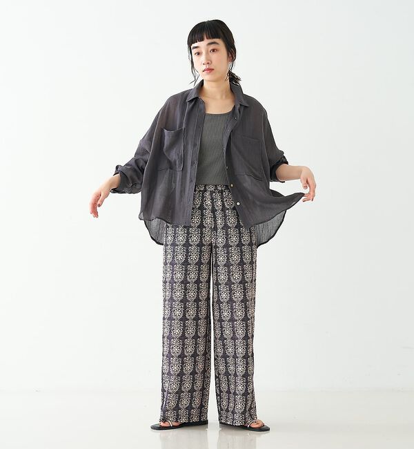 collex「ブロックプリント風 ボタニカルプリントパンツ」|その他|