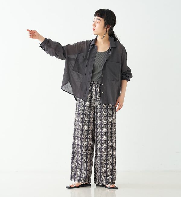 collex「ブロックプリント風 ボタニカルプリントパンツ」|その他|