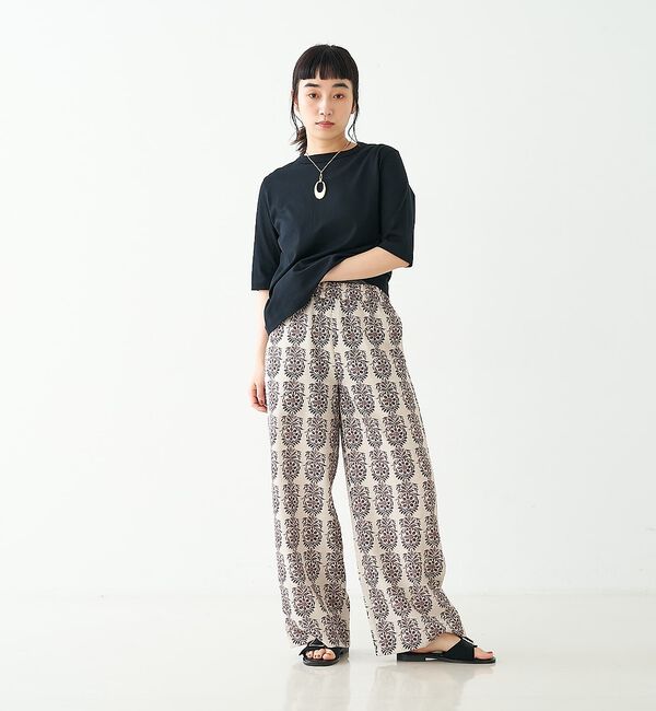 collex「ブロックプリント風 ボタニカルプリントパンツ」|その他|