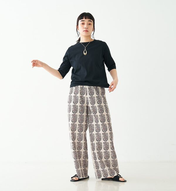 collex「ブロックプリント風 ボタニカルプリントパンツ」|その他|