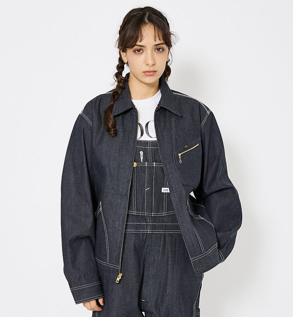 ABAHOUSE「【Lee/リー 】DENIM ZIP UP BLOUSON/オーバーサイズ デニ」|その他|