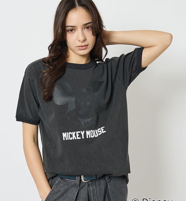 ABAHOUSE「【JOHNBULL/ジョンブル】MICKEY MOUSE RINGER T/ミッ」|Tシャツ・カットソー|