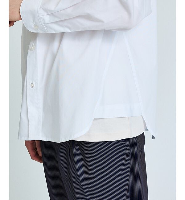 ABAHOUSE「【JAMES FABRIC】サイドガゼット レギュラーカラーシャツ / オーバー」|シャツ・ブラウス|