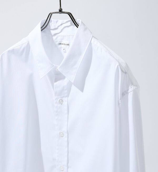 ABAHOUSE「【JAMES FABRIC】サイドガゼット レギュラーカラーシャツ / オーバー」|シャツ・ブラウス|