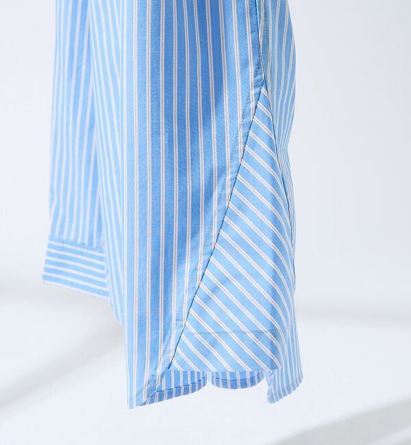 ABAHOUSE「【JAMES FABRIC】サイドガゼット レギュラーカラーシャツ / オーバー」|シャツ・ブラウス|