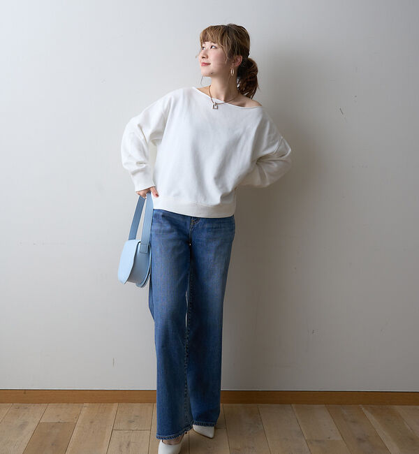 Rouge vif「【一部店舗限定】オフショルルーズスウェット」|スウェット・ジャージ|