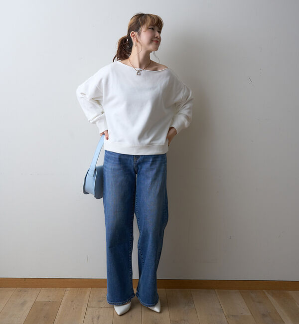 Rouge vif「【一部店舗限定】オフショルルーズスウェット」|スウェット・ジャージ|