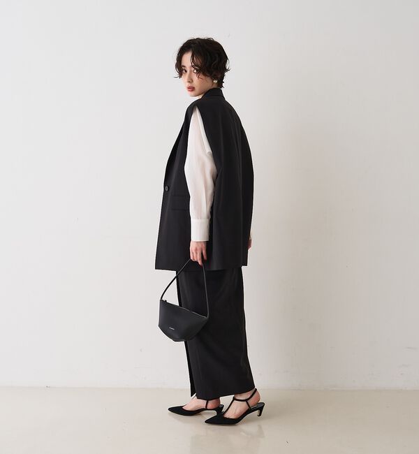 Rouge vif「【セットアップ対応】テーラーカラージレ」|ベスト・ジレ|