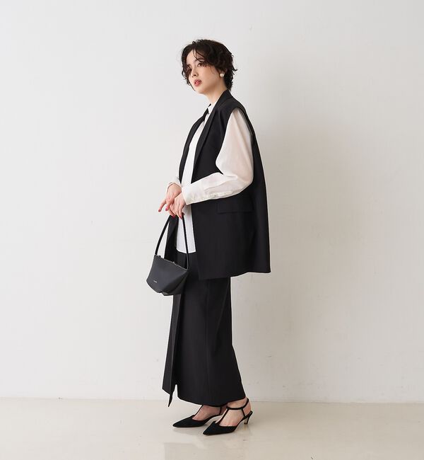 Rouge vif「【セットアップ対応】テーラーカラージレ」|ベスト・ジレ|