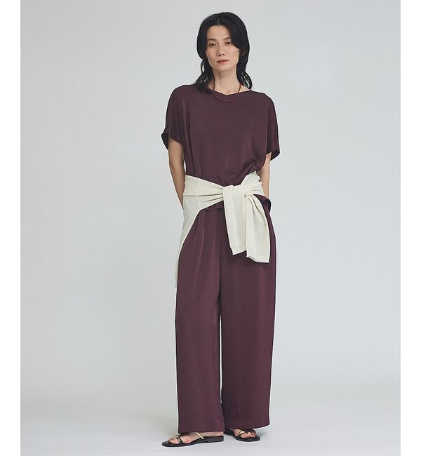 qualite「【接触冷感＆吸水速乾】新色入荷！クールサテンブラウス/セットアップ対応」|シャツ・ブラウス|