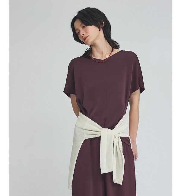 qualite「【接触冷感＆吸水速乾】新色入荷！クールサテンブラウス/セットアップ対応」|シャツ・ブラウス|