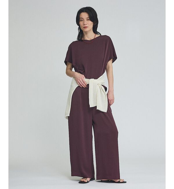 qualite「【接触冷感＆吸水速乾】新色入荷！クールサテンブラウス/セットアップ対応」|シャツ・ブラウス|