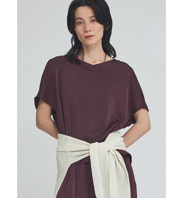 qualite「【接触冷感＆吸水速乾】新色入荷！クールサテンブラウス/セットアップ対応」|シャツ・ブラウス|