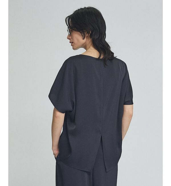 qualite「【接触冷感＆吸水速乾】新色入荷！クールサテンブラウス/セットアップ対応」|シャツ・ブラウス|