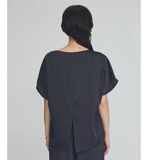 qualite「【接触冷感＆吸水速乾】新色入荷！クールサテンブラウス/セットアップ対応」|シャツ・ブラウス|