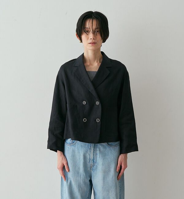 qualite「リネンショートジャケット」|その他|