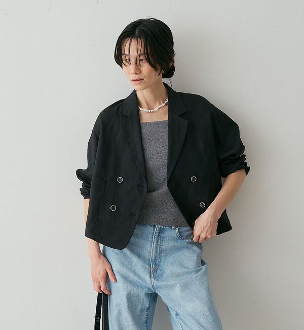 qualite「リネンショートジャケット」|その他|