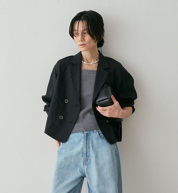 qualite「リネンショートジャケット」|その他|