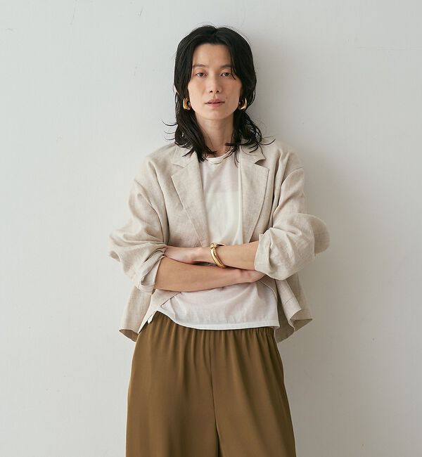 qualite「リネンショートジャケット」|その他|