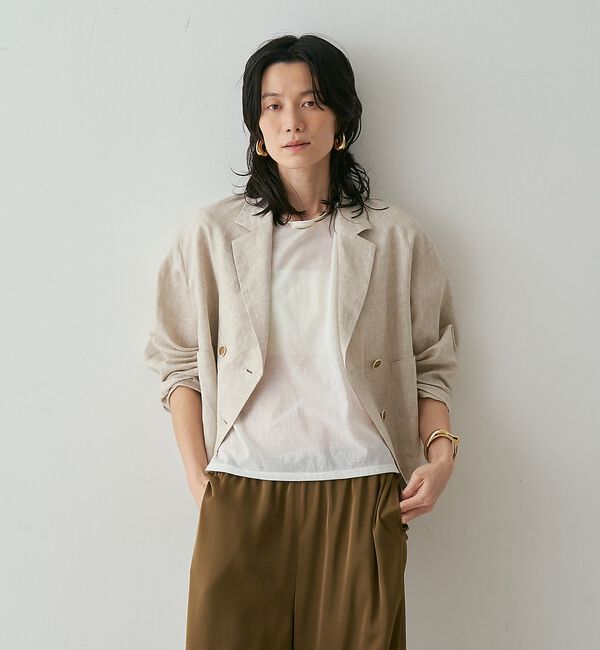 qualite「リネンショートジャケット」|その他|