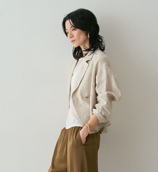 qualite「リネンショートジャケット」|その他|