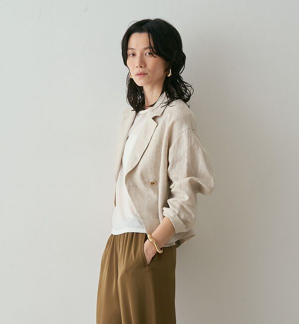 qualite「リネンショートジャケット」|その他|