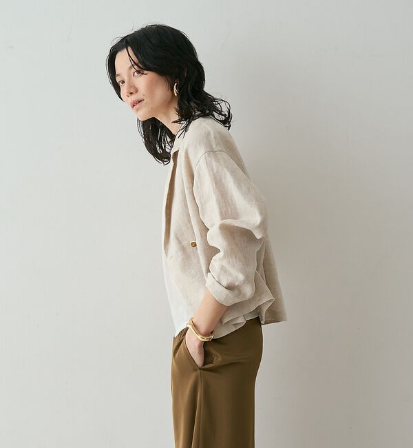 qualite「リネンショートジャケット」|その他|