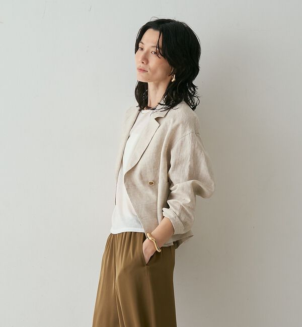 qualite「リネンショートジャケット」|その他|