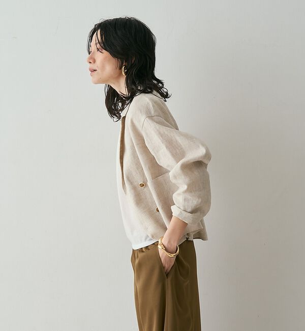 qualite「リネンショートジャケット」|その他|