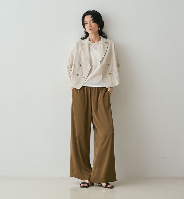 qualite「リネンショートジャケット」|その他|