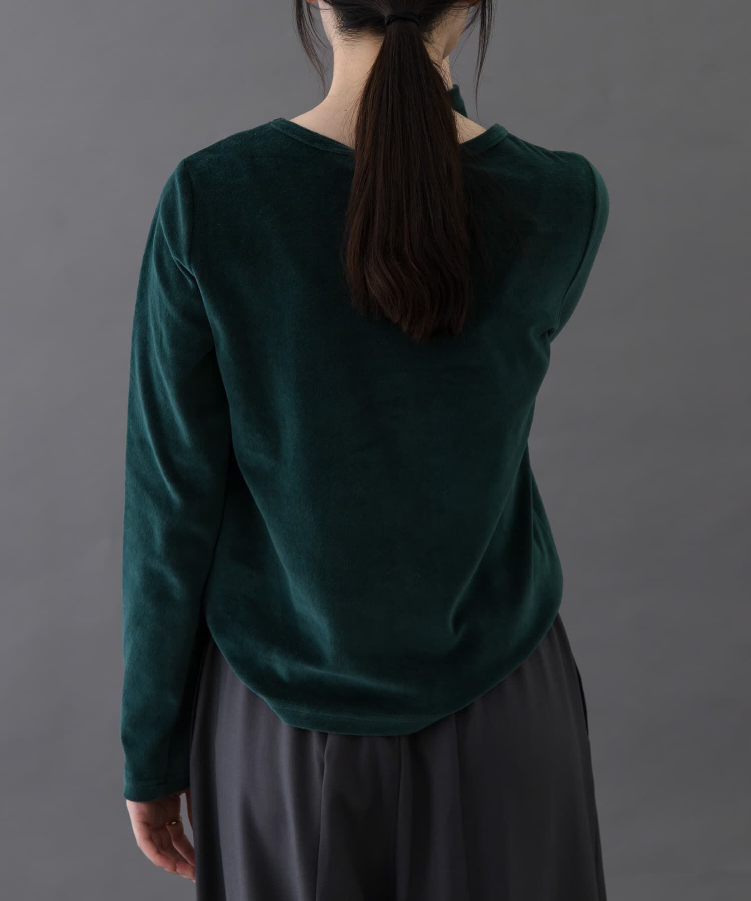 URBAN RESEARCH DOORS「FORK&SPOON　ベロアロングスリーブTシャツ」|Tシャツ・カットソー|