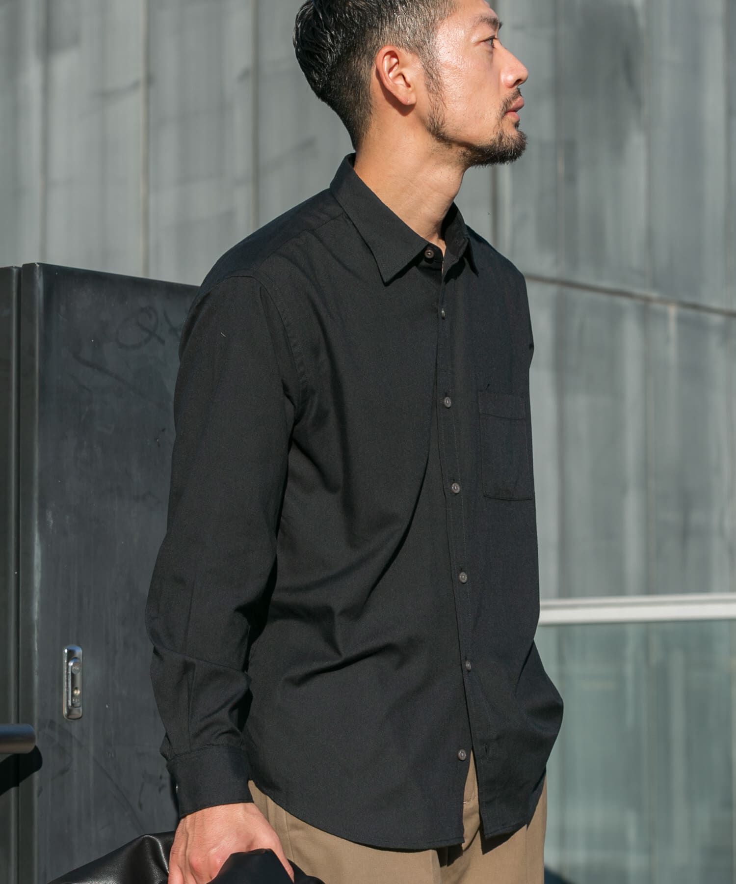 URBAN RESEARCH ROSSO「『蓄熱 / XLサイズあり』アーバンリラックスサーモネルレギュラーシャツ」|シャツ・ブラウス|