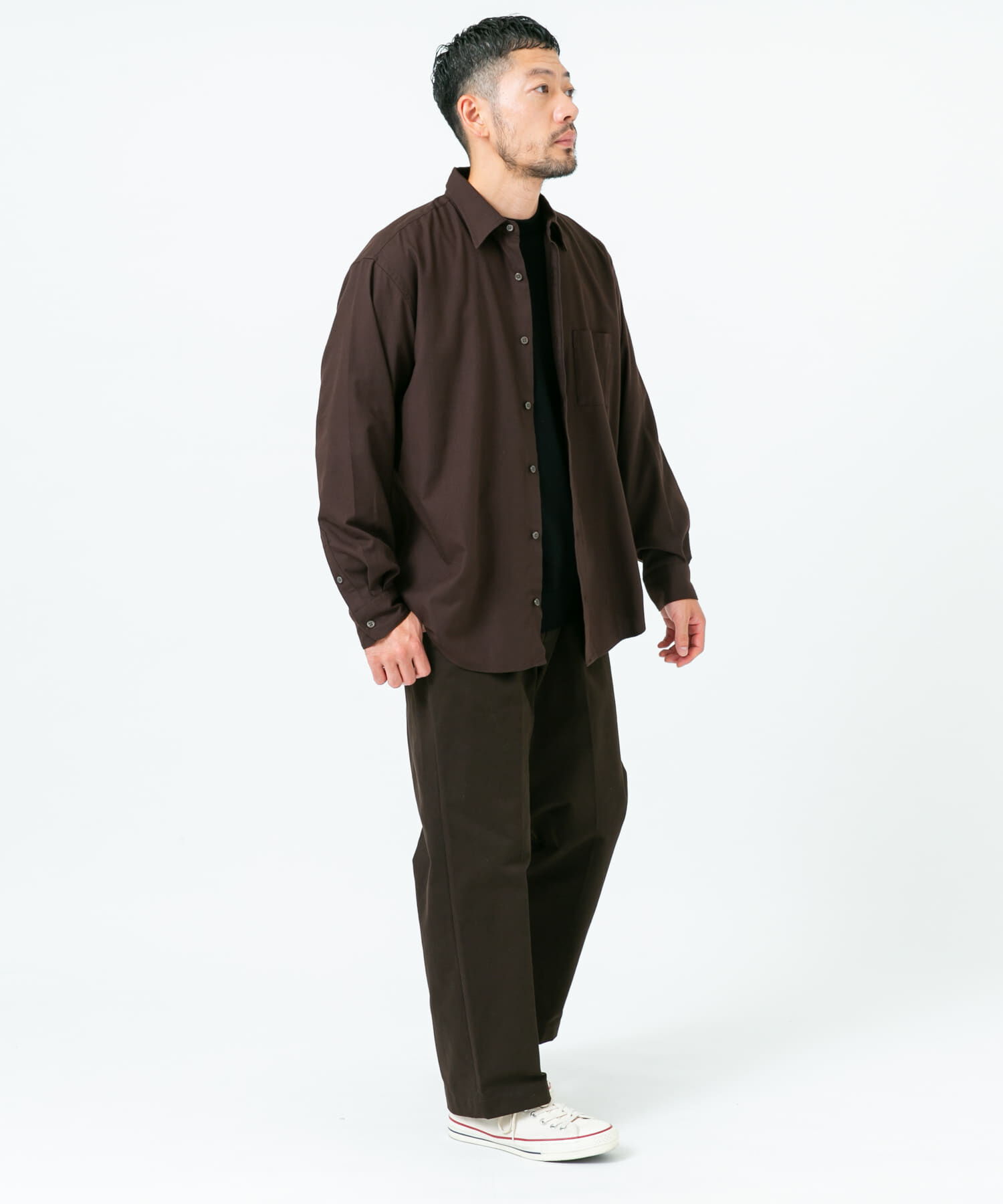 URBAN RESEARCH ROSSO「『蓄熱 / XLサイズあり』アーバンリラックスサーモネルレギュラーシャツ」|シャツ・ブラウス|
