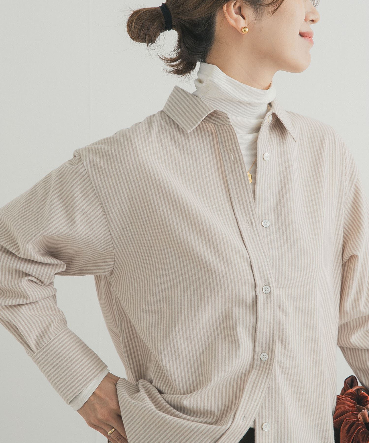 URBAN RESEARCH DOORS「起毛レギュラーカラーシャツ」|シャツ・ブラウス|