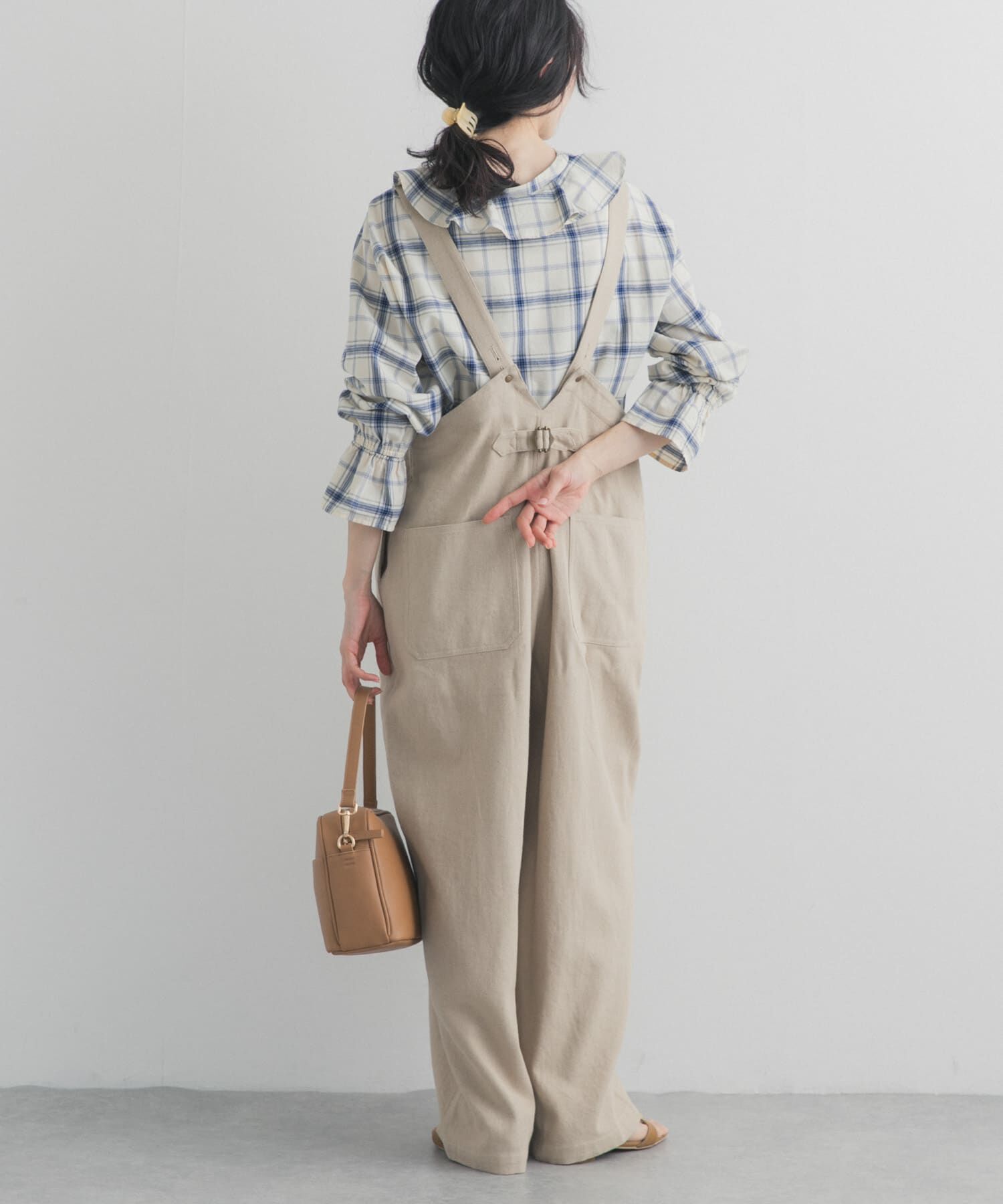 URBAN RESEARCH DOORS「フロントZIPサロペット」|スカート|