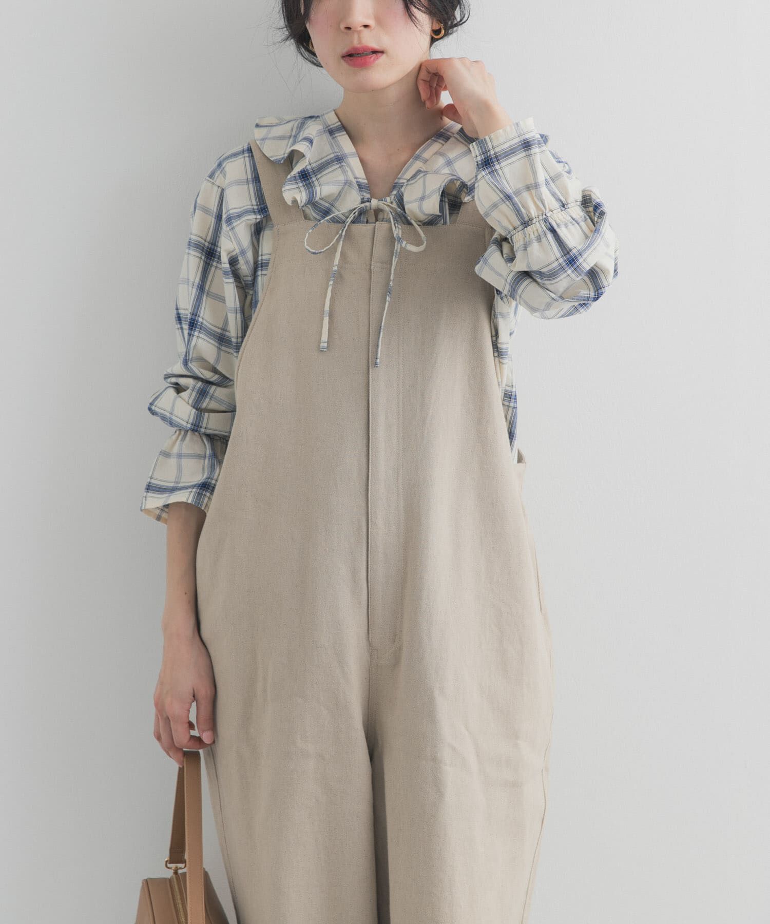 URBAN RESEARCH DOORS「フロントZIPサロペット」|スカート|