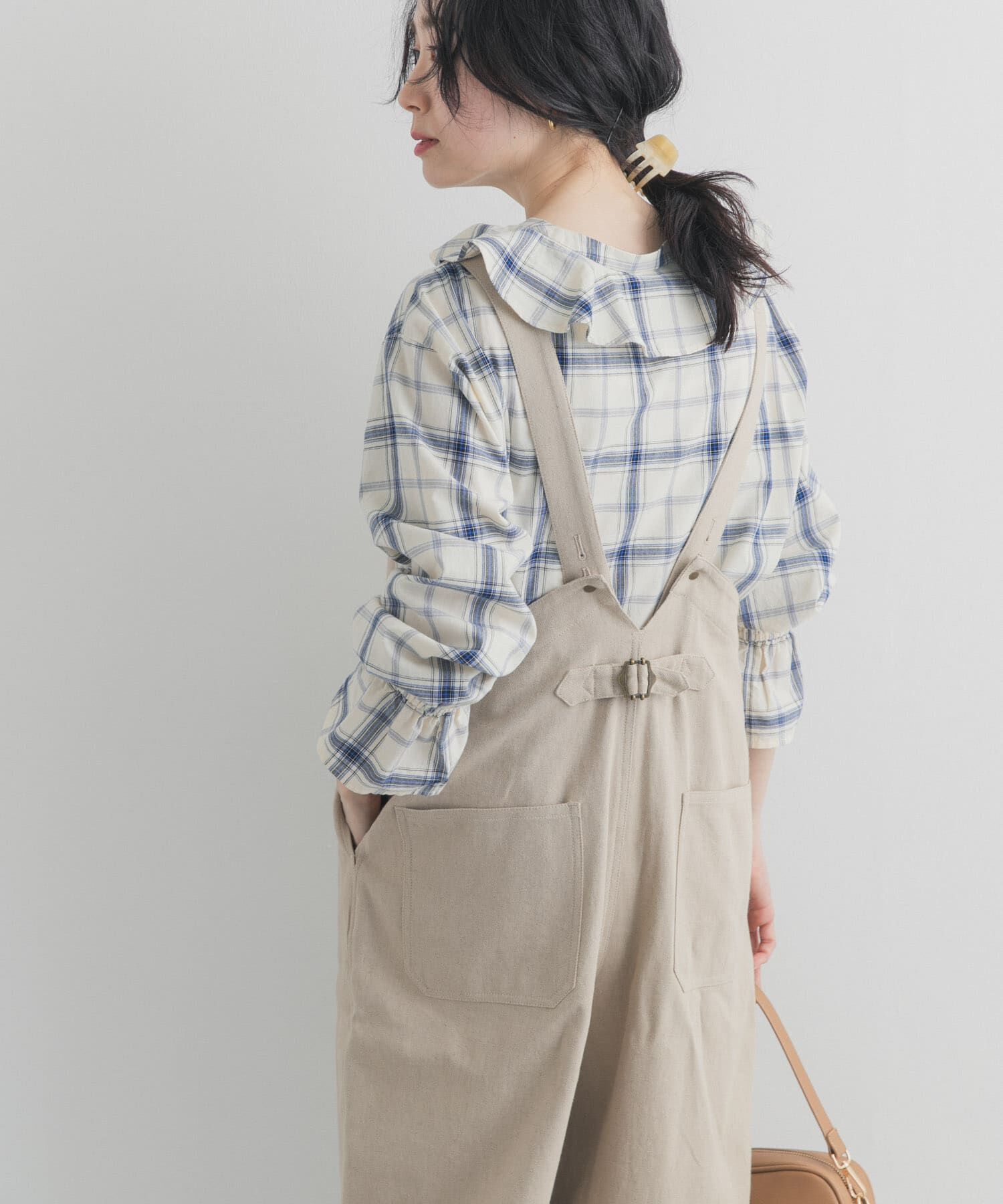 URBAN RESEARCH DOORS「フロントZIPサロペット」|スカート|