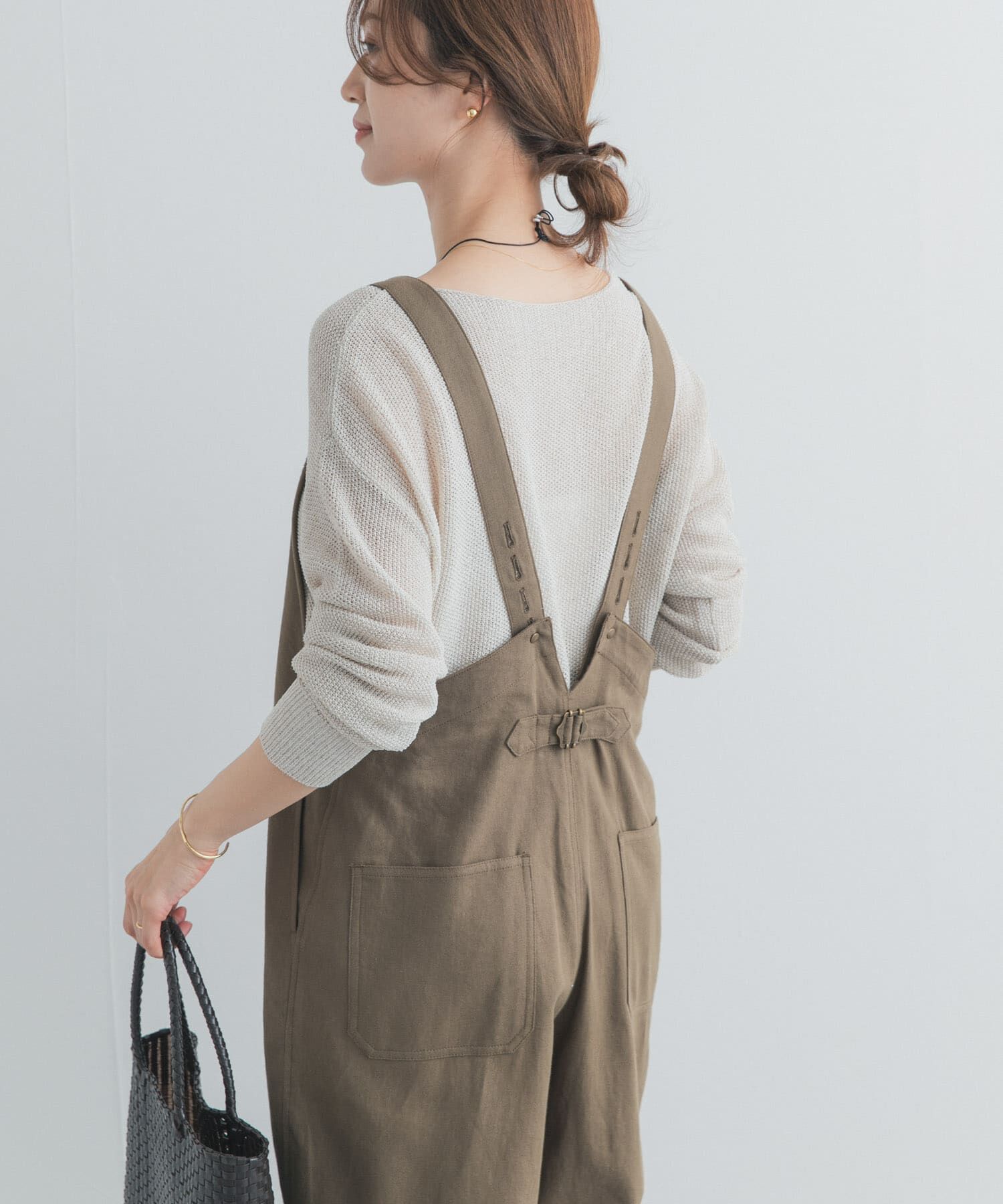 URBAN RESEARCH DOORS「フロントZIPサロペット」|スカート|