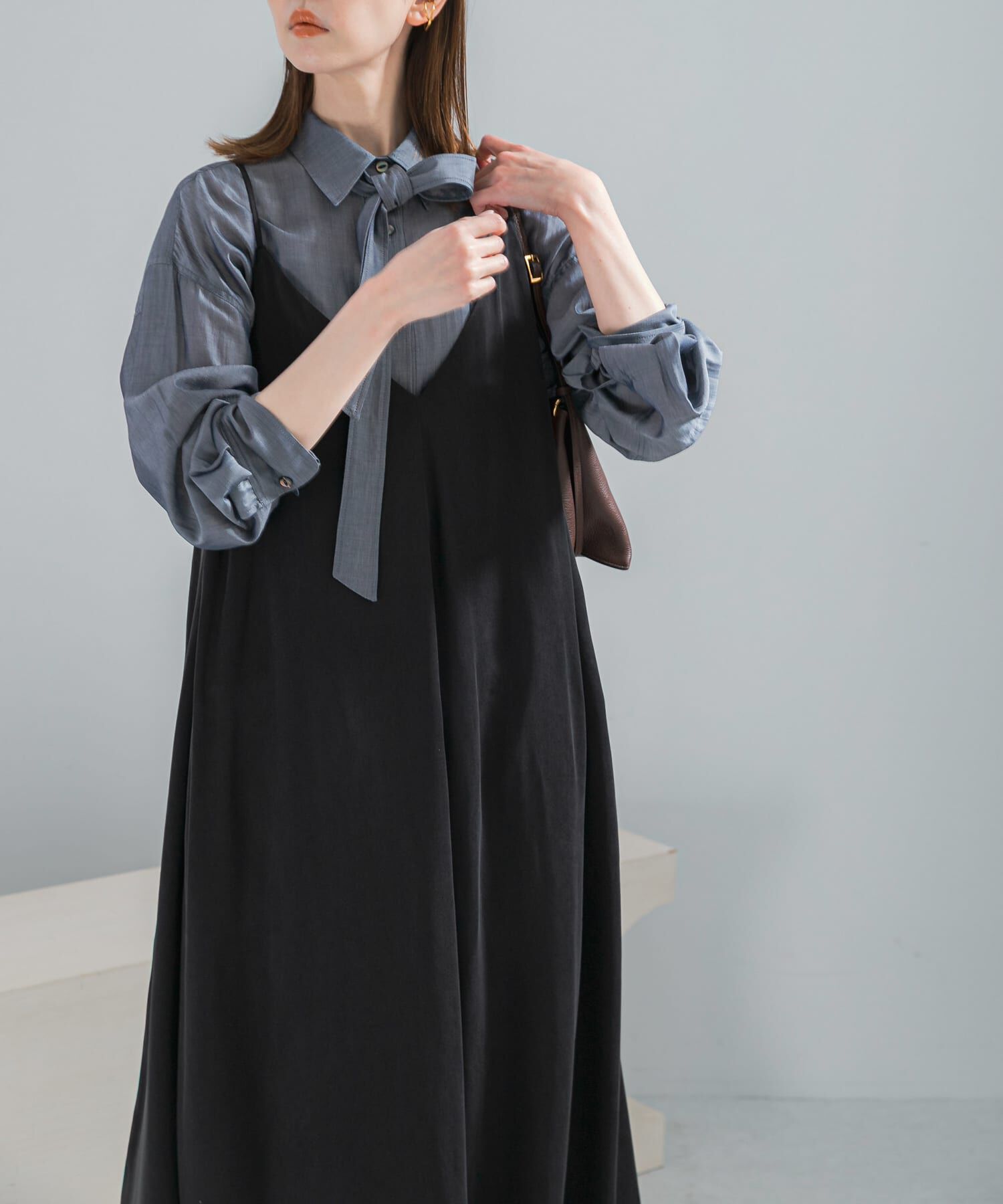 URBAN RESEARCH ROSSO「2WAYキュプラ混キャミワンピース」|ワンピース|