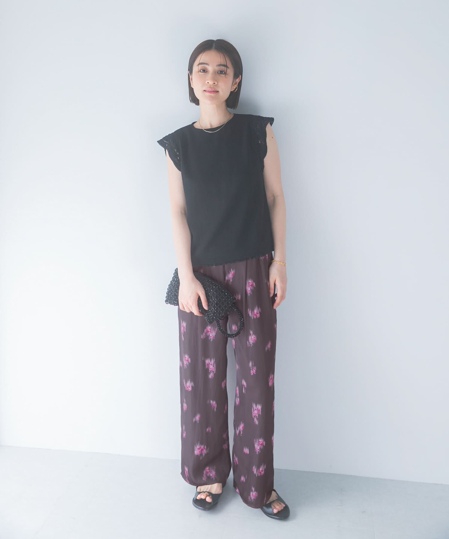 URBAN RESEARCH ROSSO「ダークプリントイージーワイドパンツ」|その他|