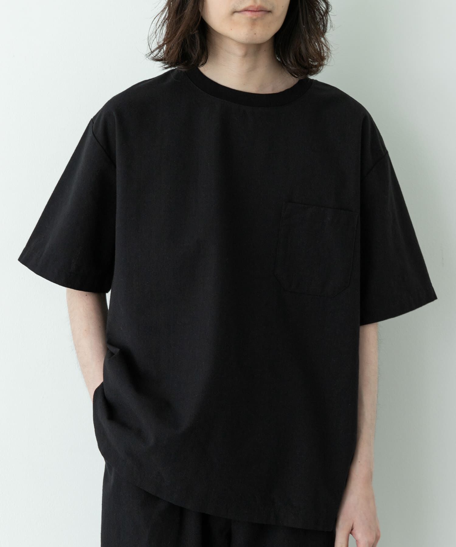 Sonny Label 「接触冷感リネン混ショートスリーブTシャツ」|Tシャツ・カットソー|