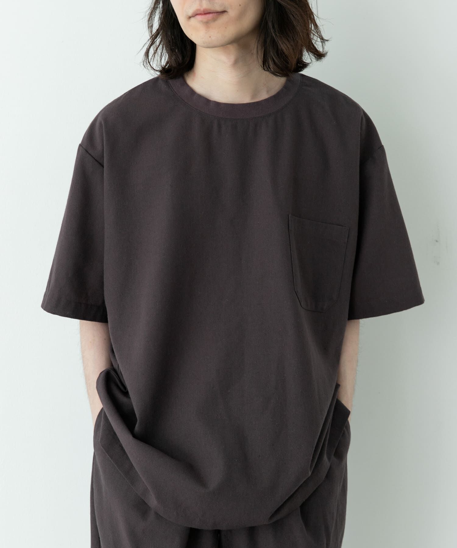 Sonny Label 「接触冷感リネン混ショートスリーブTシャツ」|Tシャツ・カットソー|