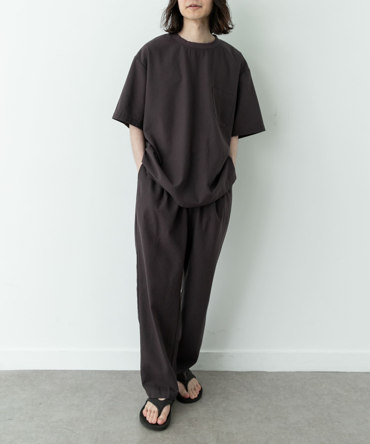Sonny Label 「接触冷感リネン混ショートスリーブTシャツ」|Tシャツ・カットソー|